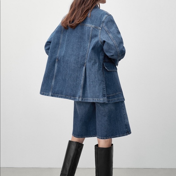 Massimo Dutti denim jacket with pockets - Picture 5 of 6